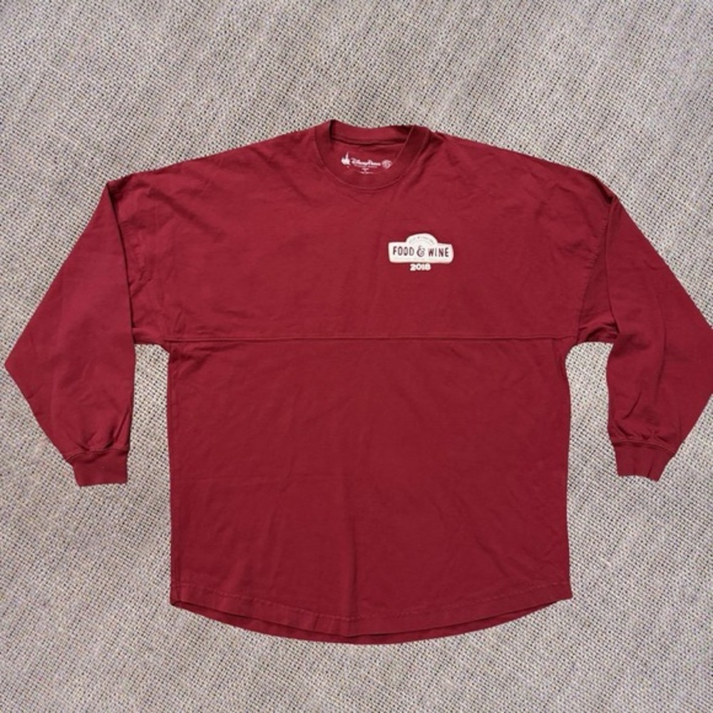 Disney Parks EPCOT Food‎ & Wine Festival 2018 Spirit Jersey Red Size M Long